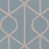 Avoca Modern Light Blue/Ivory Area Rug