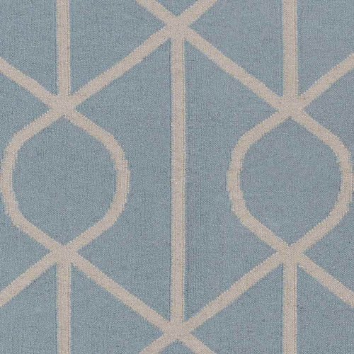 Avoca Modern Light Blue/Ivory Area Rug
