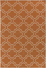 Avon Modern Bright Orange Area Rug