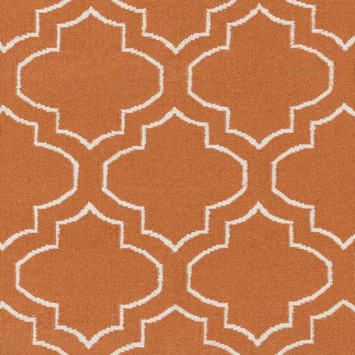 Avon Modern Bright Orange Area Rug
