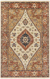 Lauren Traditional Burnt Orange Area Rug