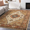 Lauren Traditional Burnt Orange Area Rug