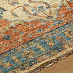 Laverne Traditional Burnt Orange Area Rug