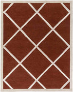 Baldwin Modern Burnt Orange Area Rug