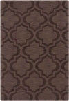 Bergerac Modern Dark Brown Area Rug