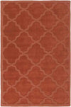 Ermont Modern Coral Red Area Rug