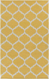 Zeddam Modern Bright Yellow Area Rug