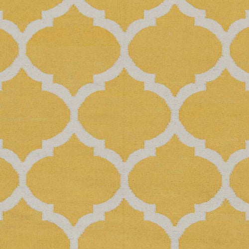 Zeddam Modern Bright Yellow Area Rug