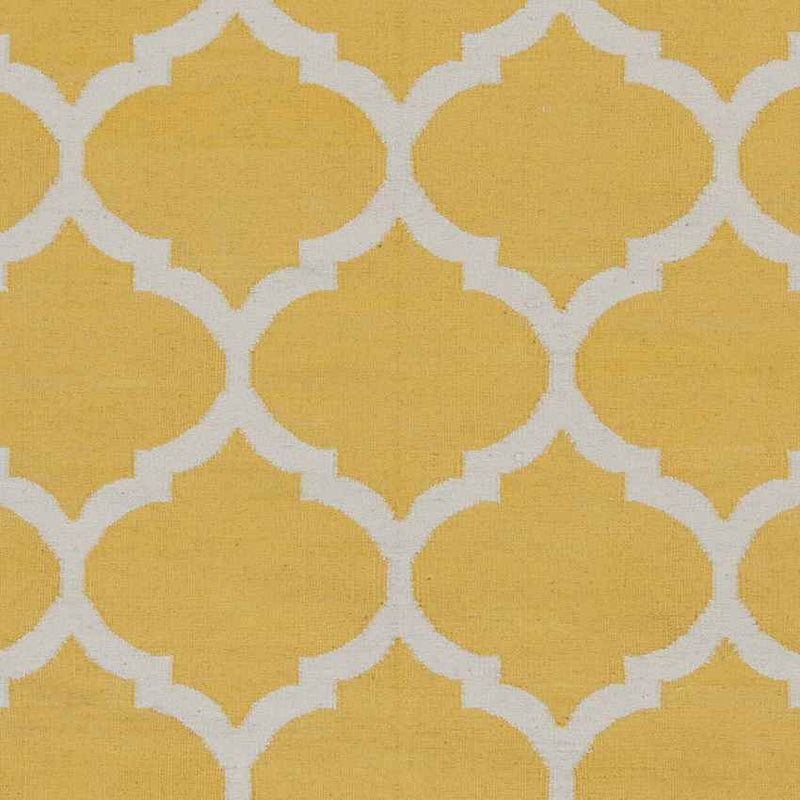 Zeddam Modern Bright Yellow Area Rug
