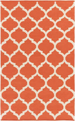 Zeddam Modern Orange Area Rug