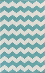 Zetten Modern Teal Area Rug
