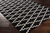 Ziek Modern Black Area Rug