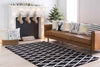 Ziek Modern Black Area Rug