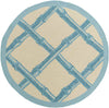 Birmingham Modern Blue/Ivory Area Rug