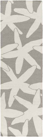 Blevins Coastal Light Gray & White Area Rug