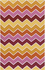 Branford Modern Orange/Pink/Yellow Area Rug