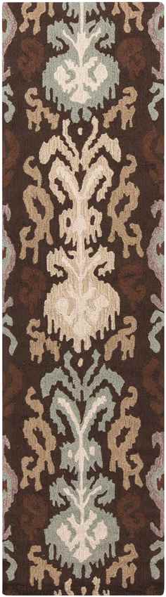 Brea Global Dark Brown/Wheat Area Rug