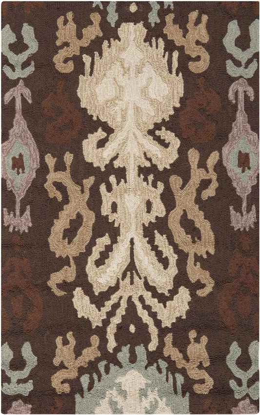 Brea Global Dark Brown/Wheat Area Rug