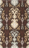 Brea Global Dark Brown/Wheat Area Rug