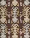 Brea Global Dark Brown/Wheat Area Rug