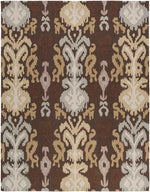 Brea Global Dark Brown/Wheat Area Rug