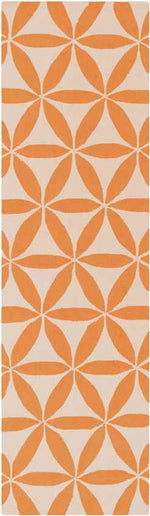 Brevard Modern Beige/Orange/Teal Area Rug