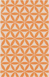 Brevard Modern Beige/Orange/Teal Area Rug