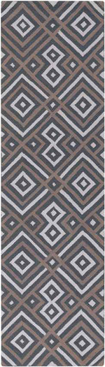 Brewton Modern Teal Aqua/Gray Area Rug