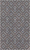 Brewton Modern Teal Aqua/Gray Area Rug