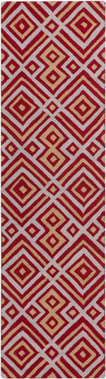 Brewton Modern Red Area Rug