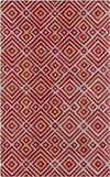 Brewton Modern Red Area Rug