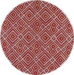 Brewton Modern Red Area Rug