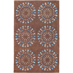 Wisch Cottage Dark Brown Area Rug