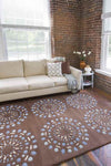 Wisch Cottage Dark Brown Area Rug