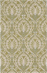 Callahan Traditional Ivory/White/Sky Blue Area Rug