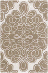 Wolbert Cottage Medium Brown Area Rug