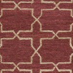 Carrollton Modern Burgundy/Tan Area Rug