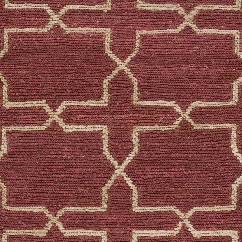 Carrollton Modern Burgundy/Tan Area Rug