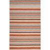 Citrus Modern Gray/Orange Area Rug