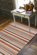 Citrus Modern Gray/Orange Area Rug