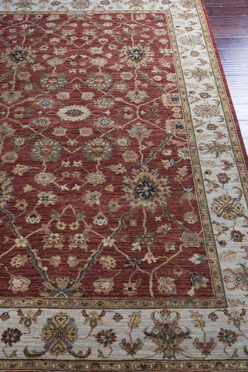 Clarkston Traditional Brown/Red Area Rug