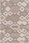 Clarksville Modern Rust/Cream/Aqua Area Rug