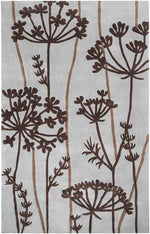 Clinch Modern Dark Brown Area Rug
