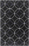 Vannes Modern Black/Charcoal Area Rug