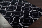 Vannes Modern Black/Charcoal Area Rug