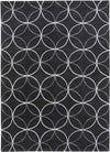Vannes Modern Black/Charcoal Area Rug