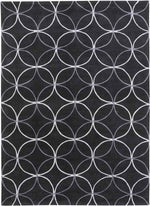Vannes Modern Black/Charcoal Area Rug