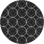 Vannes Modern Black/Charcoal Area Rug
