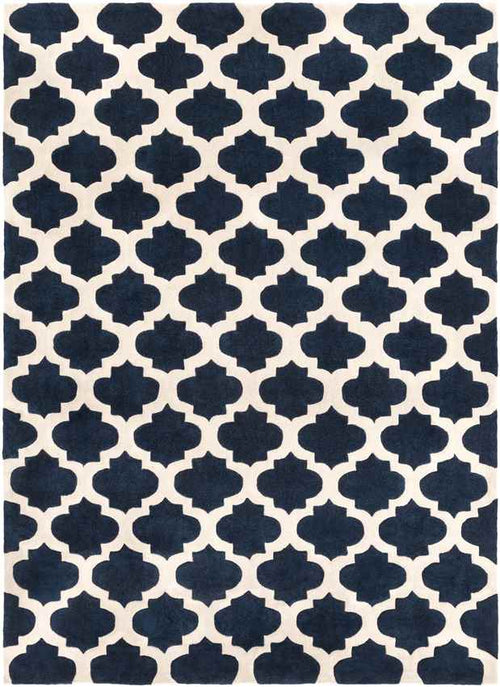Visvliet Modern Navy Area Rug