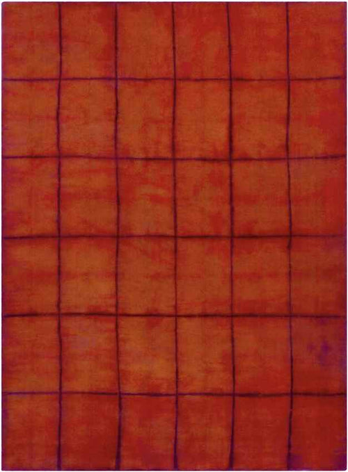 Conway Modern Burgundy Area Rug